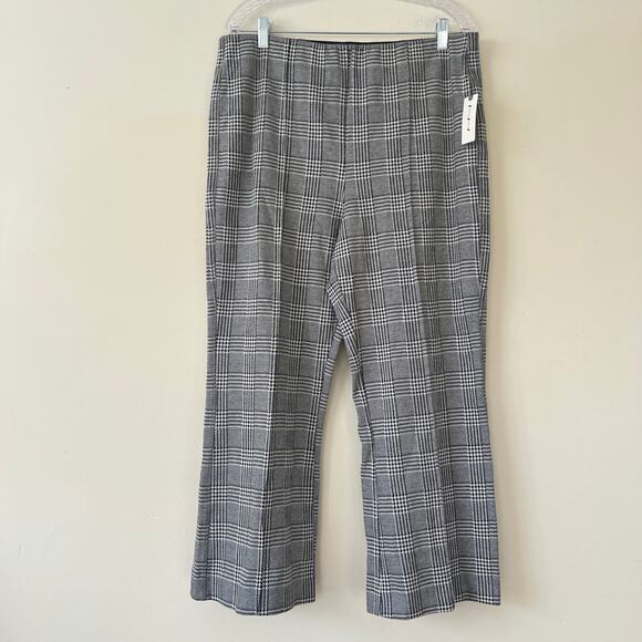 Anthropologie X Maeve Straight Wide Leg Plaid Pants Multicolor Size XL 33"x26" - Picture 2 of 8